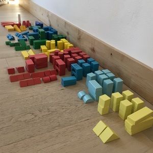 150+ wooden blocks